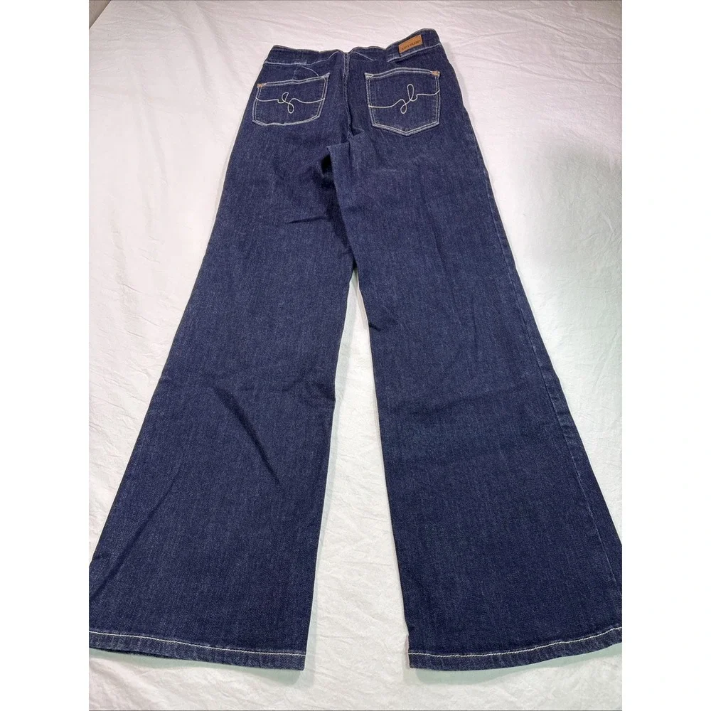 Judy Blue JEANS Women's 28  High Rise Wide Leg FLARE NWOT Y2K HIPPIE